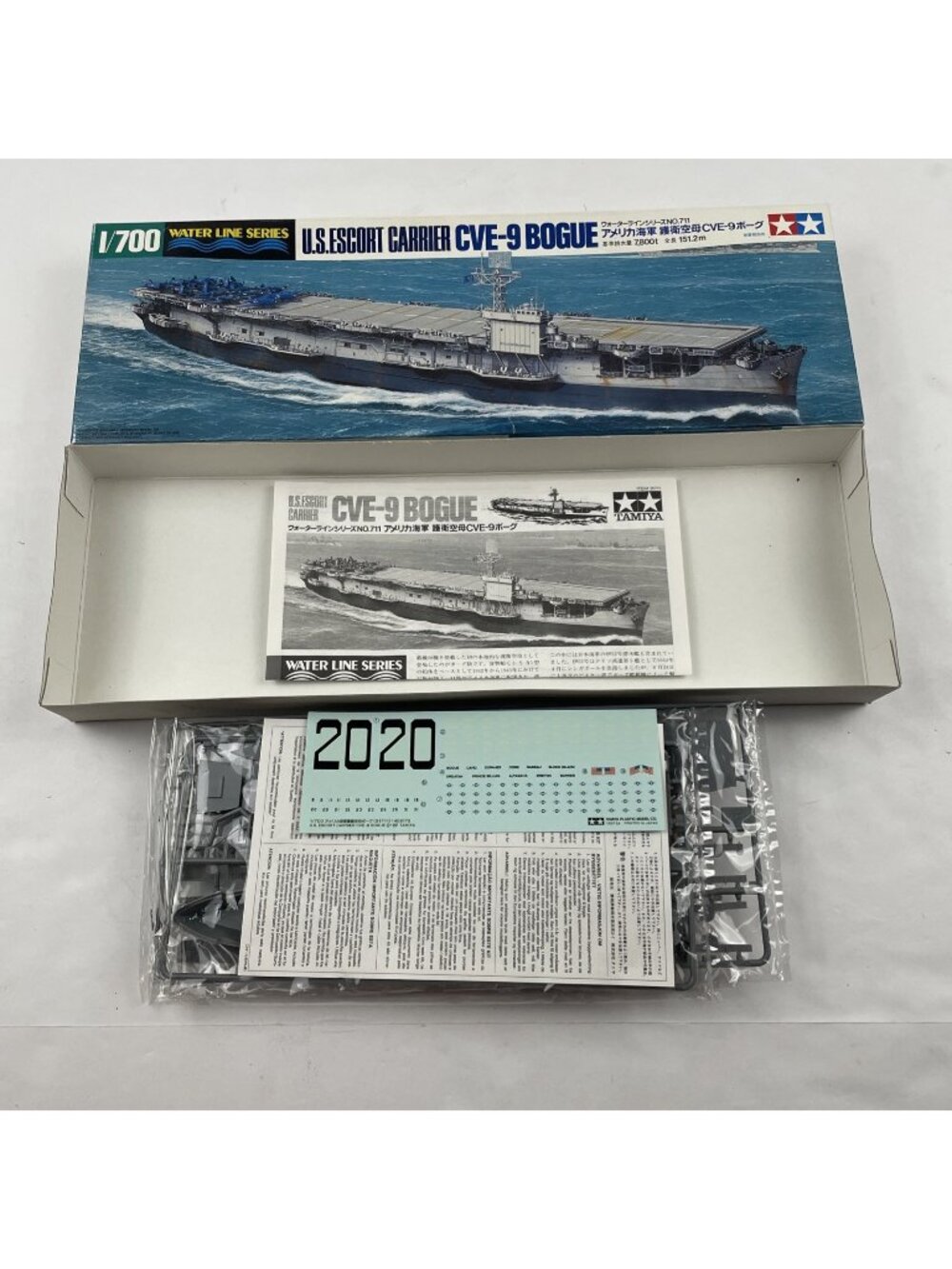 Tamiya Water Line Series U.S. Escort Carrier CVE-9 Bogue 1/700 Scale Model Kit